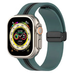 สายซิลิโคนสองสี Magnetic Clasp สำหรับ Apple Watch Ultra 49mm, สำหรับ Apple Watch Series 8&7 45mm, สำหรับ Apple Watch Series 8&7 41mm