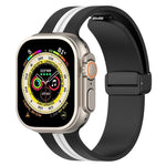 สายซิลิโคนสองสี Magnetic Clasp สำหรับ Apple Watch Ultra 49mm, สำหรับ Apple Watch Series 8&7 45mm, สำหรับ Apple Watch Series 8&7 41mm