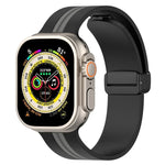 สายซิลิโคนสองสี Magnetic Clasp สำหรับ Apple Watch Ultra 49mm, สำหรับ Apple Watch Series 8&7 45mm, สำหรับ Apple Watch Series 8&7 41mm