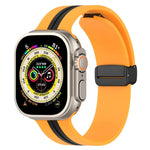 สายซิลิโคนสองสี Magnetic Clasp สำหรับ Apple Watch Ultra 49mm, สำหรับ Apple Watch Series 8&7 45mm, สำหรับ Apple Watch Series 8&7 41mm