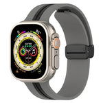 สายซิลิโคนสองสี Magnetic Clasp สำหรับ Apple Watch Ultra 49mm, สำหรับ Apple Watch Series 8&7 45mm, สำหรับ Apple Watch Series 8&7 41mm