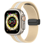 สายซิลิโคนสองสี Magnetic Clasp สำหรับ Apple Watch Ultra 49mm, สำหรับ Apple Watch Series 8&7 45mm, สำหรับ Apple Watch Series 8&7 41mm