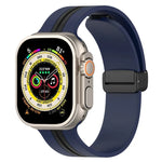 สายซิลิโคนสองสี Magnetic Clasp สำหรับ Apple Watch Ultra 49mm, สำหรับ Apple Watch Series 8&7 45mm, สำหรับ Apple Watch Series 8&7 41mm