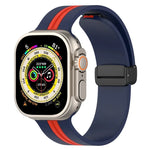 สายซิลิโคนสองสี Magnetic Clasp สำหรับ Apple Watch Ultra 49mm, สำหรับ Apple Watch Series 8&7 45mm, สำหรับ Apple Watch Series 8&7 41mm