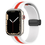 สายซิลิโคนสองสี Magnetic Clasp สำหรับ Apple Watch Ultra 49mm, สำหรับ Apple Watch Series 8&7 45mm, สำหรับ Apple Watch Series 8&7 41mm
