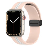 สายซิลิโคนสองสี Magnetic Clasp สำหรับ Apple Watch Ultra 49mm, สำหรับ Apple Watch Series 8&7 45mm, สำหรับ Apple Watch Series 8&7 41mm