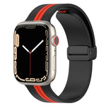 สายซิลิโคนสองสี Magnetic Clasp สำหรับ Apple Watch Ultra 49mm, สำหรับ Apple Watch Series 8&7 45mm, สำหรับ Apple Watch Series 8&7 41mm