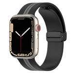 สายซิลิโคนสองสี Magnetic Clasp สำหรับ Apple Watch Ultra 49mm, สำหรับ Apple Watch Series 8&7 45mm, สำหรับ Apple Watch Series 8&7 41mm