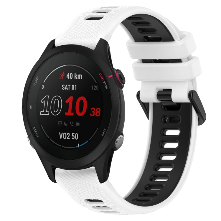 18mm Sports Two-Color Silicone Watch Band, For Garmin Forerunner 255S Music, For Garmin Venu 2S, For Garmin Vivomove 3S, For Garmin Vivoactive 4S