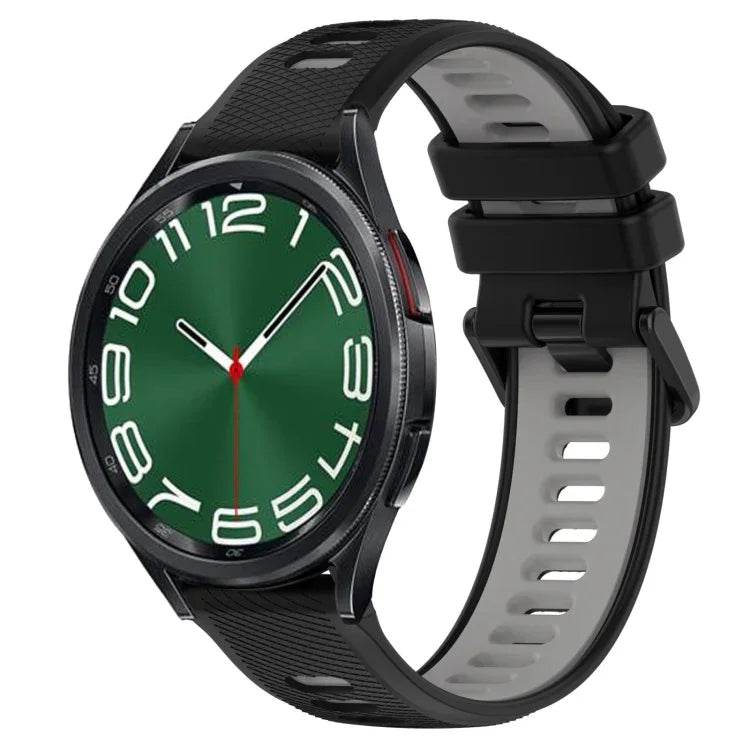 สายซิลิโคนสองสีขนาด 20mm สำหรับกีฬา, สำหรับ Samsung Galaxy Watch 6 40mm, สำหรับ Samsung Galaxy Watch 6 Classic 43mm