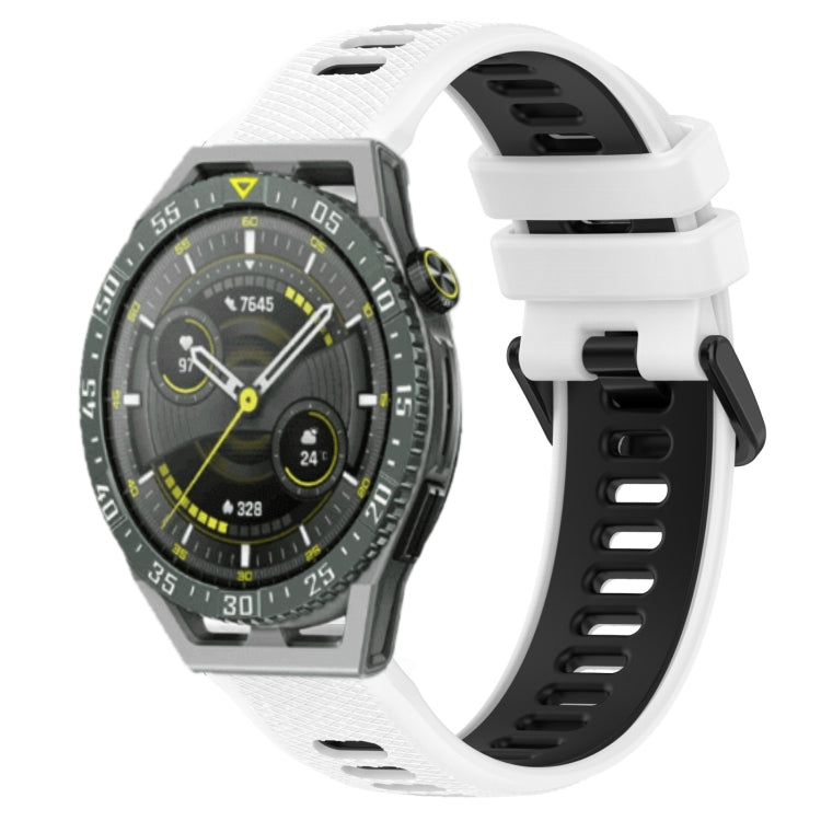 22mm Sports Two-Color Silicone Watch Band, For Huawei Watch GT3 SE, For Huawei Watch GT3 Pro 46mm, For Huawei Watch Buds, For Huawei Watch GT3 46mm