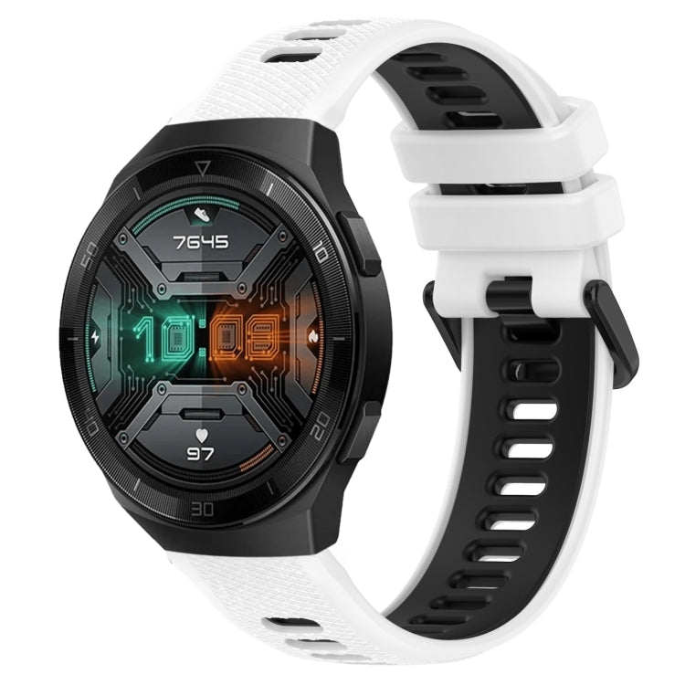 22mm Sports Two-Color Silicone Watch Band, For Huawei Watch GT 2E, For Huawei GT2 46mm, For Honor Watch GS 3, For Honor Watch GS Pro