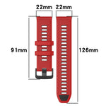 22mm Sports Two-Color Silicone Watch Band, For Xiaomi Haylou RT2 LS10, For  Xiaomi Haylou RS4 LS12