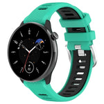 สายซิลิโคนสองสีพร้อมหัวเข็มขัดเหล็กขนาด 20mm สำหรับกีฬา, สำหรับ Samsung Galaxy Watch 6 40mm, สำหรับ Samsung Galaxy Watch 6 Classic 43mm