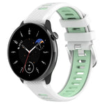สายซิลิโคนสองสีพร้อมหัวเข็มขัดเหล็กขนาด 20mm สำหรับกีฬา, สำหรับ Samsung Galaxy Watch 6 40mm, สำหรับ Samsung Galaxy Watch 6 Classic 43mm