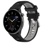 สายซิลิโคนสองสีพร้อมหัวเข็มขัดเหล็กขนาด 20mm สำหรับกีฬา, สำหรับ Samsung Galaxy Watch 6 40mm, สำหรับ Samsung Galaxy Watch 6 Classic 43mm