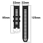 สายรัดนาฬิกาซิลิโคนหัวเข็มขัดเหล็กสองสีขนาด 22 มม. สำหรับ Samsung Galaxy Watch3 45mm, สำหรับ Samsung Galaxy Watch 46mm, สำหรับ Samsung Gear S3 Classic, สำหรับ Samsung Gear S3 Frontier
