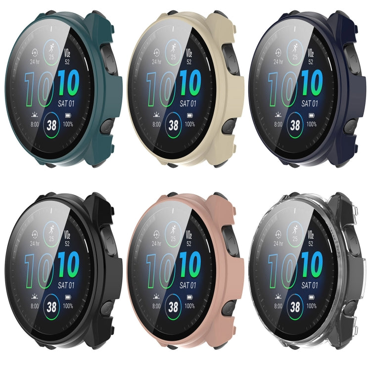 PC + Toughened Film Integrated Watch Protective Case, For Garmin Forerunner 965