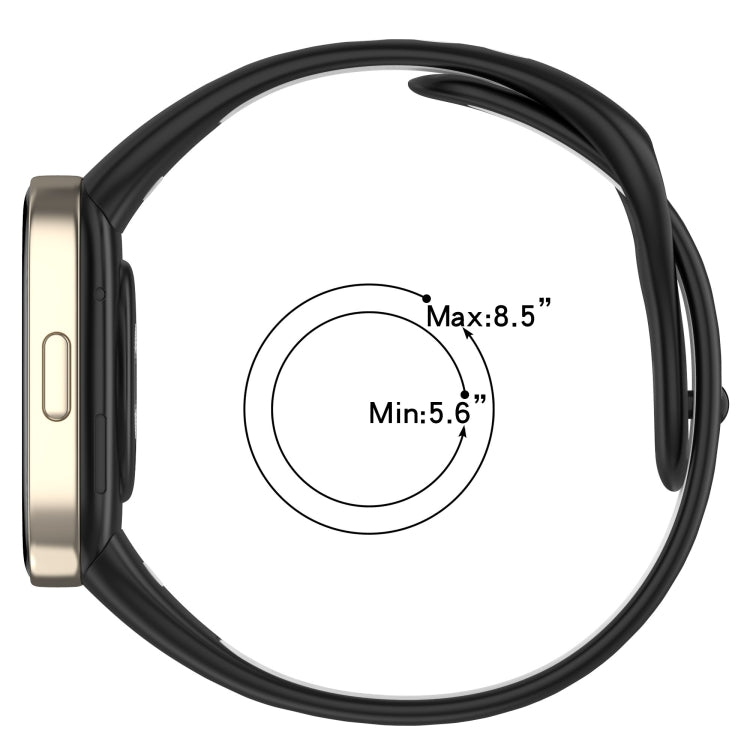 Sports Two-Color Silicone Watch Band, For Redmi Watch 3, For Redmi Watch 3 Lite