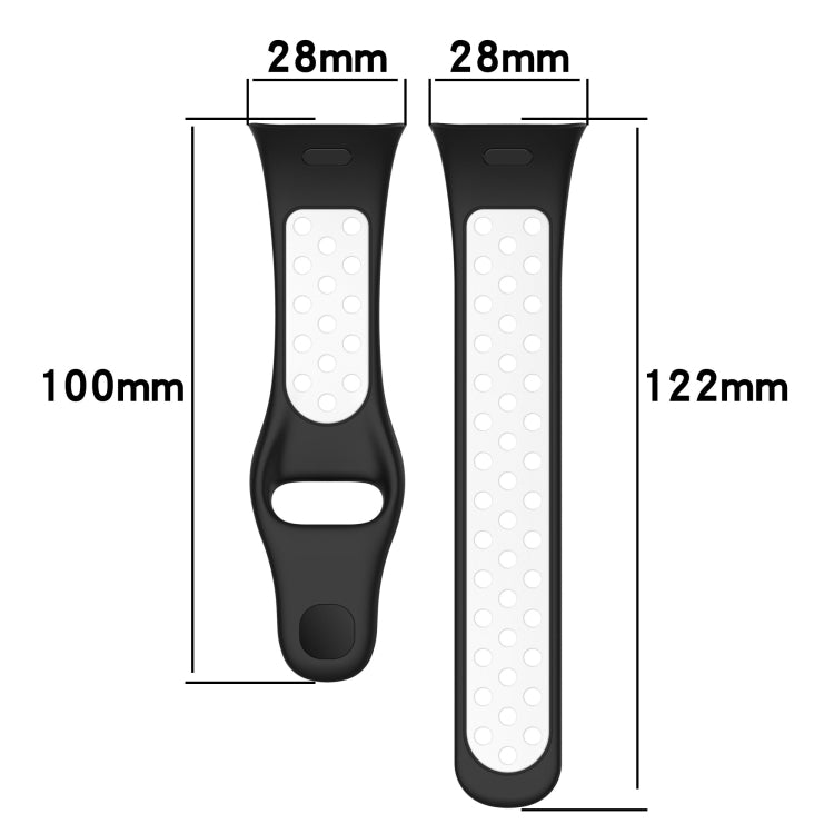 Sports Two-Color Silicone Watch Band, For Redmi Watch 3, For Redmi Watch 3 Lite