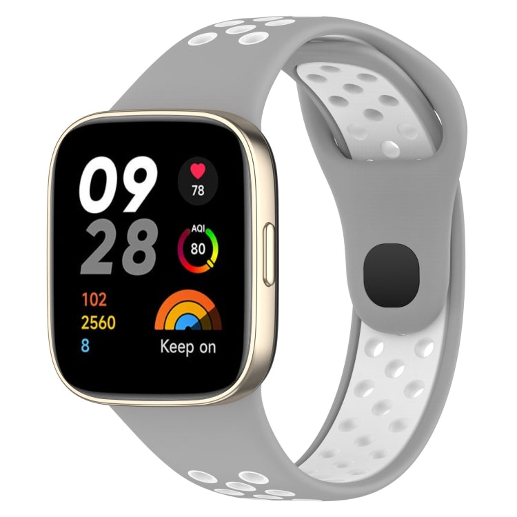 Sports Two-Color Silicone Watch Band, For Redmi Watch 3, For Redmi Watch 3 Lite