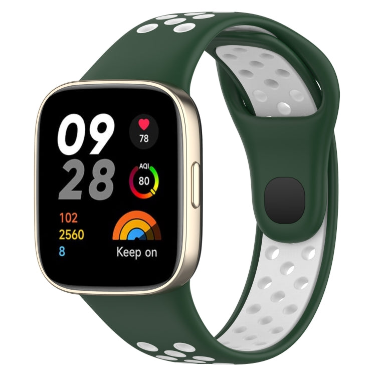 Sports Two-Color Silicone Watch Band, For Redmi Watch 3, For Redmi Watch 3 Lite