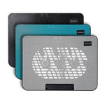 แผ่นระบายความร้อนแล็ปท็อป N99 พร้อมพัดลมคู่ USB ดีไซน์กลวงแกะสลัก, N99