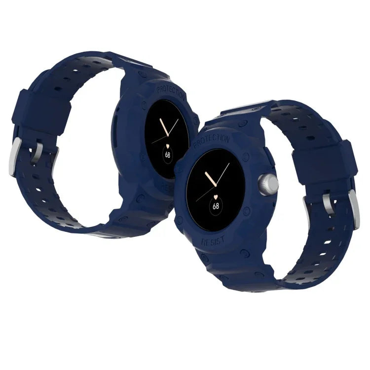 For Google Pixel Watch JUNSUNMAY Integrated TPU Adjustable Elastic Watch Band