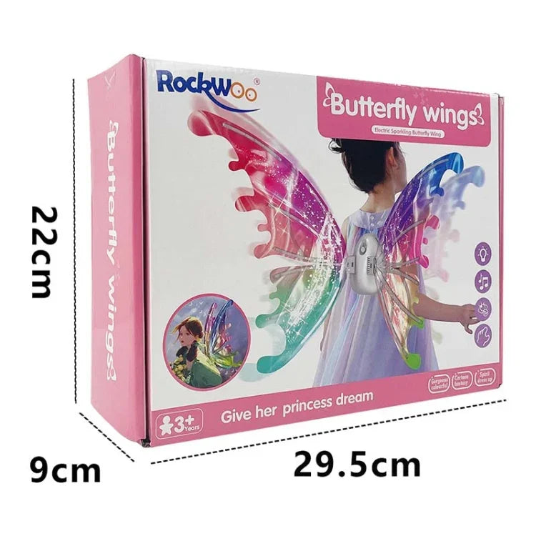 ของเล่นปีกผีเสื้อไฟฟ้า Rockwoo R01 DIY พร้อมไฟ, ไม่มีไฟ