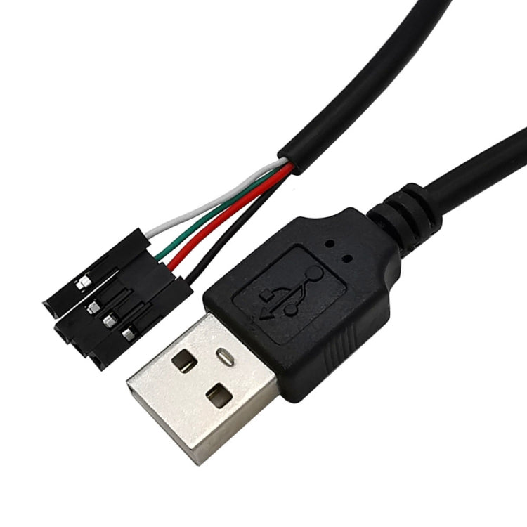JUNSUNMAY สายอะแดปเตอร์ขยายหัวต่อเมนบอร์ด USB 2.0 A เป็นตัวเมีย 4 พิน Dupont ยาว 0.3 เมตร, ตัวผู้ USB, ตัวเมีย USB