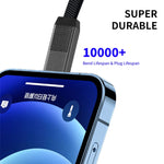 สายชาร์จและถ่ายโอนข้อมูลแม่เหล็กถักไนลอน ENKAY ENK-CB134 4-in-1 60W USB-A / Type-C เป็น 8 Pin / Type-C ยาว 0.15 ม. และ 1.2 ม.