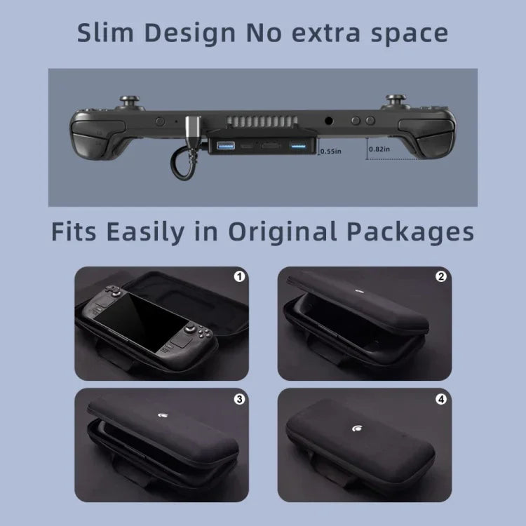 ฐานชาร์จแท่นวาง V266 5 in 1 สำหรับ Steam Deck รองรับ 4K/60Hz USB3.0, V266 5 in 1