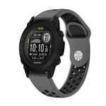 22mm Sports Breathable Silicone Watch Band, For Garmin Instinct, For Garmin Descent G1