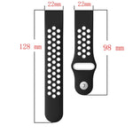 22mm Sports Breathable Silicone Watch Band, For Garmin Fenix 7 Solar, For Garmin Fenix 7 Sapphire Solar, For Garmin EPIX Gen 2, For Garmin Approach S62