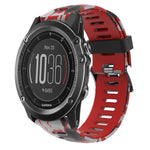 26mm Camouflage Printed Silicone Watch Band, For Garmin Enduro, For Garmin Fenix 6X, For Garmin Fenix 6X Pro, For Garmin Fenix 6X Sapphire, For Garmin Fenix 5X Sapphire, For Garmin Fenix 5X Plus, For Garmin Fenix 3, For Garmin Fenix 3 HR
