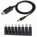สายแปลงอะแดปเตอร์ USB DC 5V เป็น 12V, DC 5V เป็น 12V
