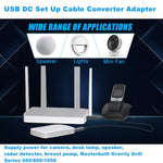สายแปลงอะแดปเตอร์ USB DC 5V เป็น 12V, DC 5V เป็น 12V