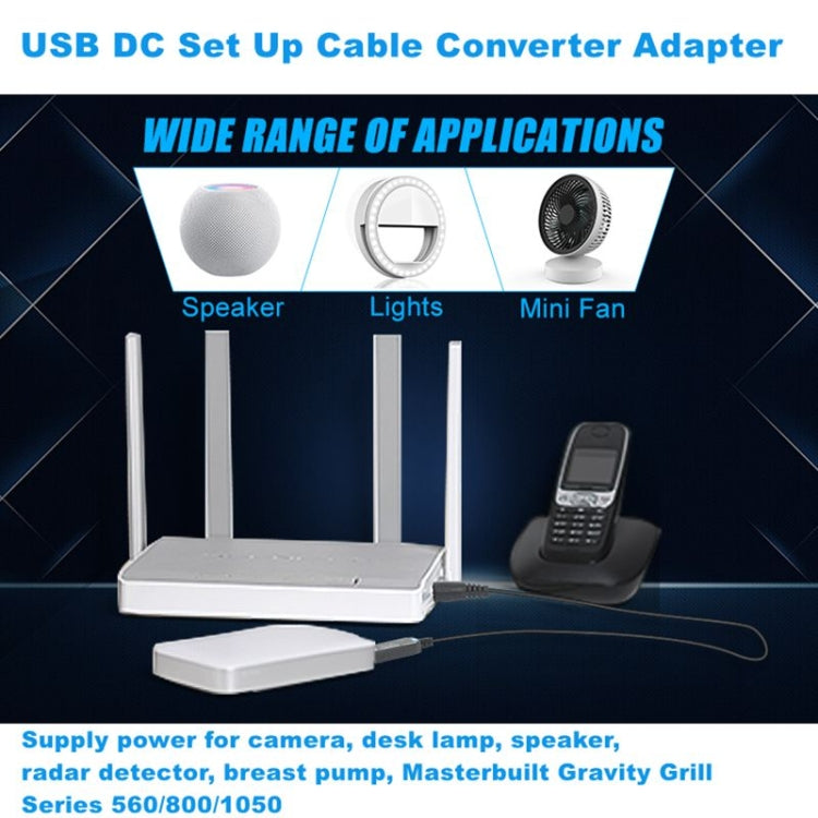 สายแปลงอะแดปเตอร์ USB DC 5V เป็น 12V, DC 5V เป็น 12V