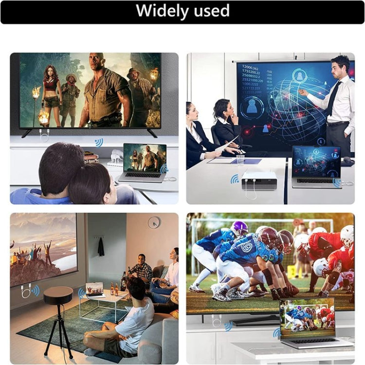 ชุดส่งและรับสัญญาณ HDMI ไร้สาย อะแดปเตอร์ขยายสัญญาณ HDMI ไร้สาย วิดีโอเสียง 1080P 60fps สำหรับพีซี แล็ปท็อป กล้อง ไปยัง HDTV/โปรเจคเตอร์