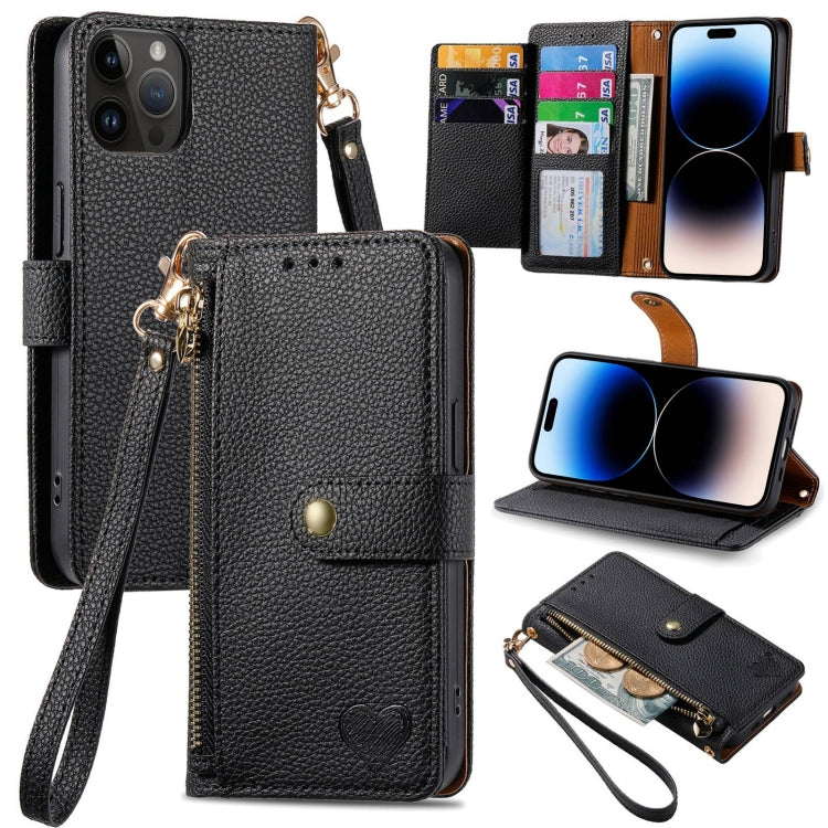 เคสโทรศัพท์หนังพร้อมซิปและสายคล้อง Love สำหรับ iPhone 14 Pro Max, สำหรับ iPhone 7 / 8 / SE 2022, สำหรับ iPhone 13 Pro Max, สำหรับ iPhone 13 Pro, สำหรับ iPhone 13, สำหรับ iPhone 12 / 12 Pro, สำหรับ iPhone 12 Pro Max, สำหรับ iPhone 11 Pro Max