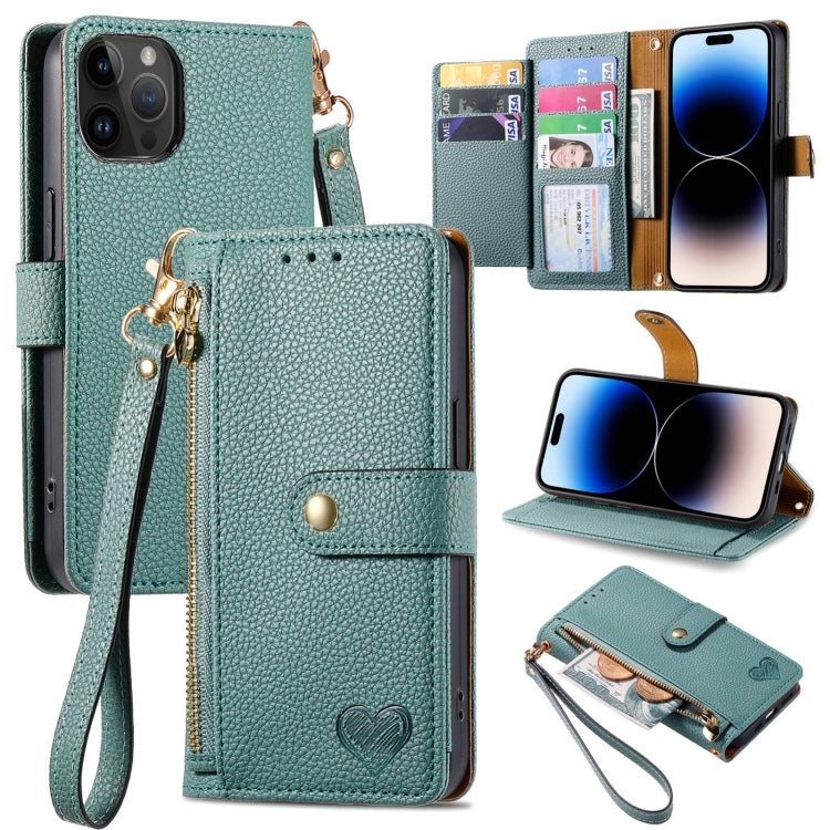 เคสโทรศัพท์หนังพร้อมซิปและสายคล้อง Love สำหรับ iPhone 14 Pro Max, สำหรับ iPhone 7 / 8 / SE 2022, สำหรับ iPhone 13 Pro Max, สำหรับ iPhone 13 Pro, สำหรับ iPhone 13, สำหรับ iPhone 12 / 12 Pro, สำหรับ iPhone 12 Pro Max, สำหรับ iPhone 11 Pro Max