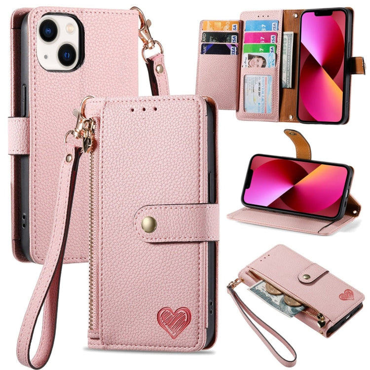 เคสโทรศัพท์หนังพร้อมซิปและสายคล้อง Love สำหรับ iPhone 14 Pro Max, สำหรับ iPhone 7 / 8 / SE 2022, สำหรับ iPhone 13 Pro Max, สำหรับ iPhone 13 Pro, สำหรับ iPhone 13, สำหรับ iPhone 12 / 12 Pro, สำหรับ iPhone 12 Pro Max, สำหรับ iPhone 11 Pro Max