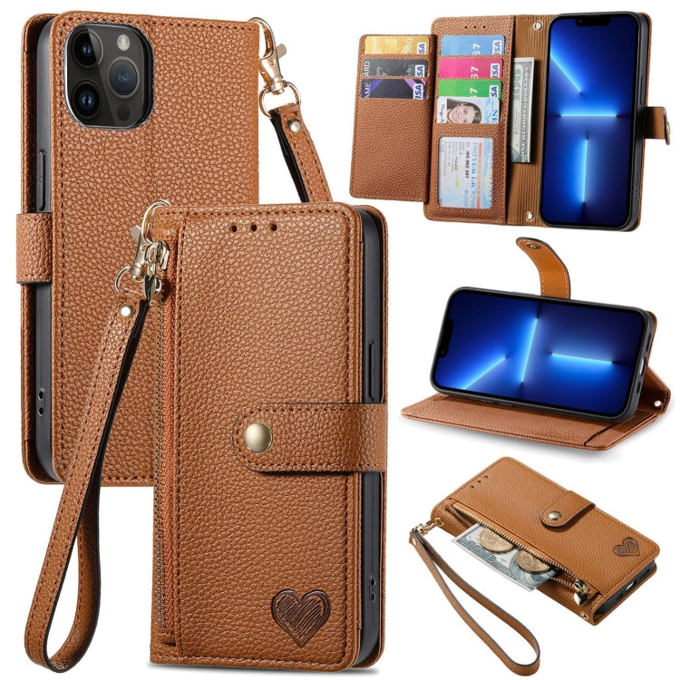 เคสโทรศัพท์หนังพร้อมซิปและสายคล้อง Love สำหรับ iPhone 14 Pro Max, สำหรับ iPhone 7 / 8 / SE 2022, สำหรับ iPhone 13 Pro Max, สำหรับ iPhone 13 Pro, สำหรับ iPhone 13, สำหรับ iPhone 12 / 12 Pro, สำหรับ iPhone 12 Pro Max, สำหรับ iPhone 11 Pro Max