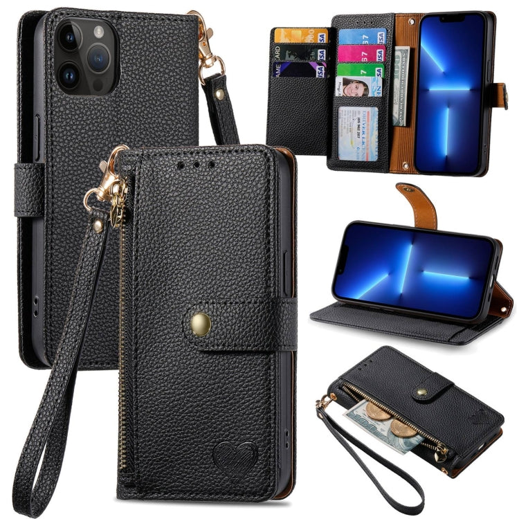 เคสโทรศัพท์หนังพร้อมซิปและสายคล้อง Love สำหรับ iPhone 14 Pro Max, สำหรับ iPhone 7 / 8 / SE 2022, สำหรับ iPhone 13 Pro Max, สำหรับ iPhone 13 Pro, สำหรับ iPhone 13, สำหรับ iPhone 12 / 12 Pro, สำหรับ iPhone 12 Pro Max, สำหรับ iPhone 11 Pro Max