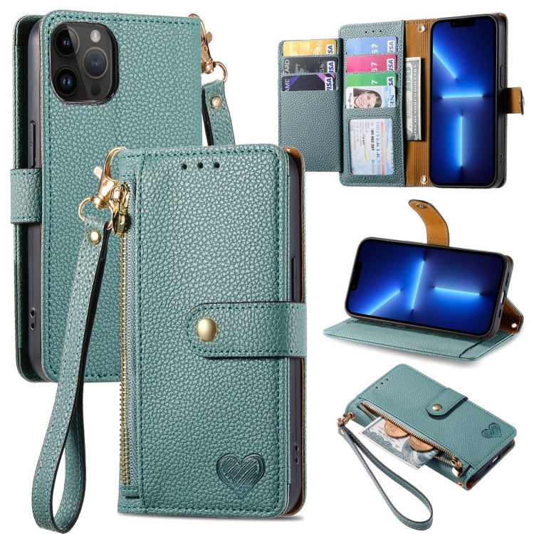 เคสโทรศัพท์หนังพร้อมซิปและสายคล้อง Love สำหรับ iPhone 14 Pro Max, สำหรับ iPhone 7 / 8 / SE 2022, สำหรับ iPhone 13 Pro Max, สำหรับ iPhone 13 Pro, สำหรับ iPhone 13, สำหรับ iPhone 12 / 12 Pro, สำหรับ iPhone 12 Pro Max, สำหรับ iPhone 11 Pro Max