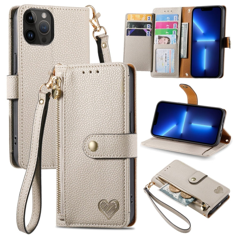เคสโทรศัพท์หนังพร้อมซิปและสายคล้อง Love สำหรับ iPhone 14 Pro Max, สำหรับ iPhone 7 / 8 / SE 2022, สำหรับ iPhone 13 Pro Max, สำหรับ iPhone 13 Pro, สำหรับ iPhone 13, สำหรับ iPhone 12 / 12 Pro, สำหรับ iPhone 12 Pro Max, สำหรับ iPhone 11 Pro Max