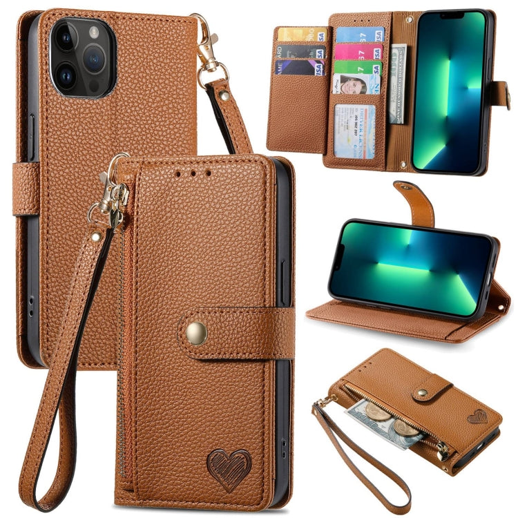 เคสโทรศัพท์หนังพร้อมซิปและสายคล้อง Love สำหรับ iPhone 14 Pro Max, สำหรับ iPhone 7 / 8 / SE 2022, สำหรับ iPhone 13 Pro Max, สำหรับ iPhone 13 Pro, สำหรับ iPhone 13, สำหรับ iPhone 12 / 12 Pro, สำหรับ iPhone 12 Pro Max, สำหรับ iPhone 11 Pro Max