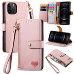 เคสโทรศัพท์หนังพร้อมซิปและสายคล้อง Love สำหรับ iPhone 14 Pro Max, สำหรับ iPhone 7 / 8 / SE 2022, สำหรับ iPhone 13 Pro Max, สำหรับ iPhone 13 Pro, สำหรับ iPhone 13, สำหรับ iPhone 12 / 12 Pro, สำหรับ iPhone 12 Pro Max, สำหรับ iPhone 11 Pro Max