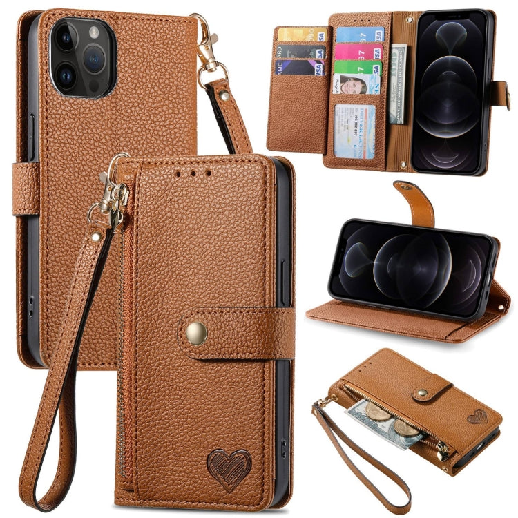 เคสโทรศัพท์หนังพร้อมซิปและสายคล้อง Love สำหรับ iPhone 14 Pro Max, สำหรับ iPhone 7 / 8 / SE 2022, สำหรับ iPhone 13 Pro Max, สำหรับ iPhone 13 Pro, สำหรับ iPhone 13, สำหรับ iPhone 12 / 12 Pro, สำหรับ iPhone 12 Pro Max, สำหรับ iPhone 11 Pro Max