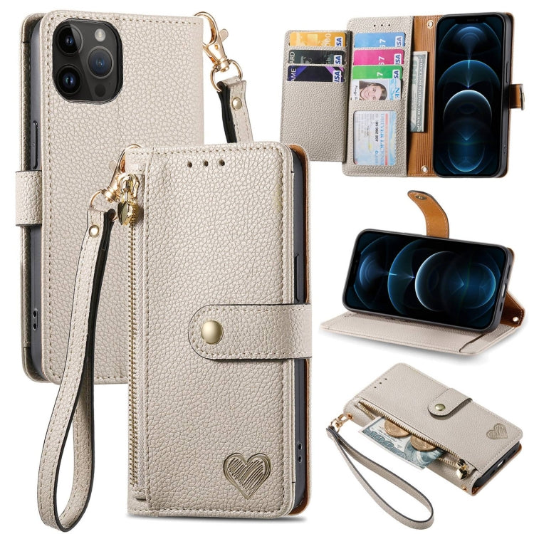 เคสโทรศัพท์หนังพร้อมซิปและสายคล้อง Love สำหรับ iPhone 14 Pro Max, สำหรับ iPhone 7 / 8 / SE 2022, สำหรับ iPhone 13 Pro Max, สำหรับ iPhone 13 Pro, สำหรับ iPhone 13, สำหรับ iPhone 12 / 12 Pro, สำหรับ iPhone 12 Pro Max, สำหรับ iPhone 11 Pro Max